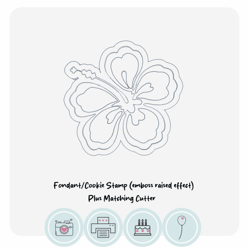 Hawaiian Flower Stamp and cutter